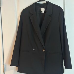 H&M Oversized Black Women's Blazer